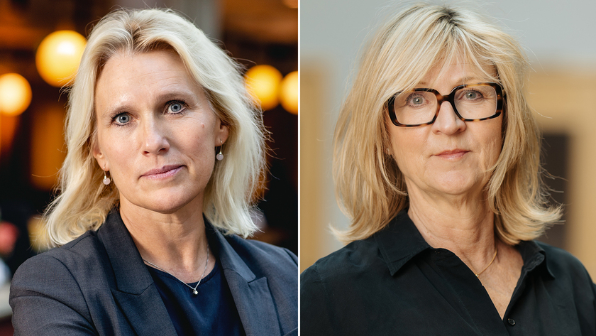 Anna Vargö, förhandlingschef på Gröna arbetsgivare, & Susanne Svärd Elfström, förhandlingschef på Grafiska Företagen & Trä- och Möbelföretagen.