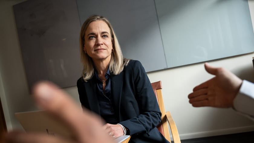 Bild på Eva Glückman, vd på Grafiska Företagen.