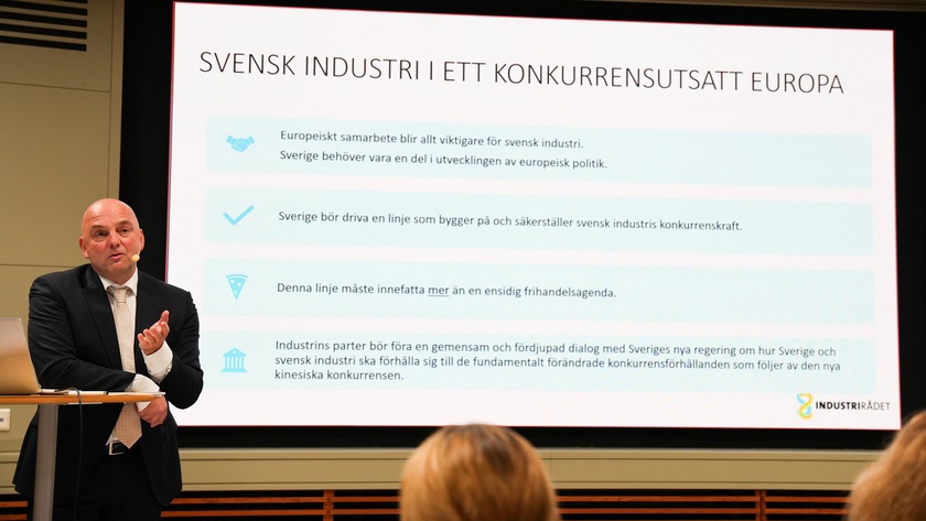 Ola Bergström, ordförande för Industrins Ekonomiska Råd, IER.