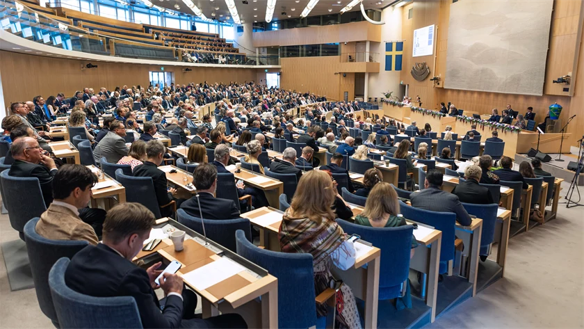 Bild från riksmötets öppnande den 9 september 2025.