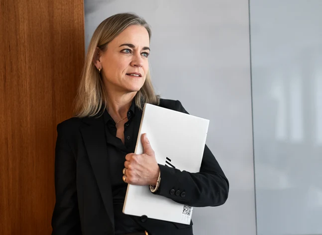 Bild på Eva Glückman, vd på Grafiska Företagen.