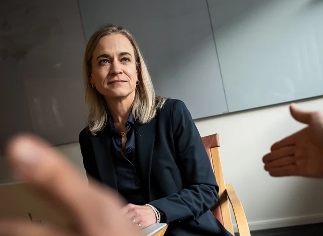 Bild på Eva Glückman, vd på Grafiska Företagen.