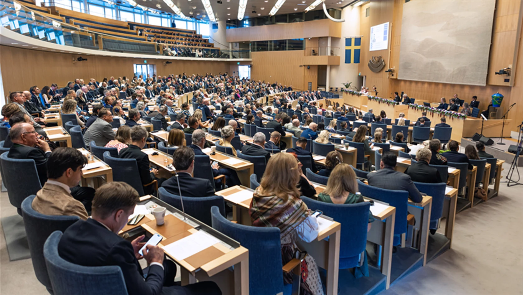 Bild från riksmötets öppnande den 9 september 2025.