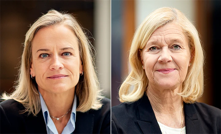 Eva Glückman, vd på Grafiska Företagen, och Lena-Liisa Tengblad, vd på Gröna arbetsgivare.