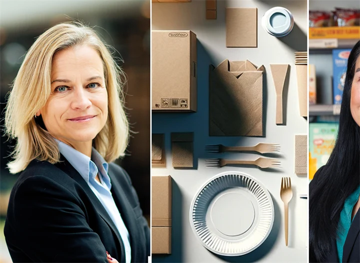 Eva Glückman, vd på Grafiska Företagen, och Kai-Yee Thim, ansvarig för produkt- och produktsäkerhetsfrågor på Skogsindustrierna.