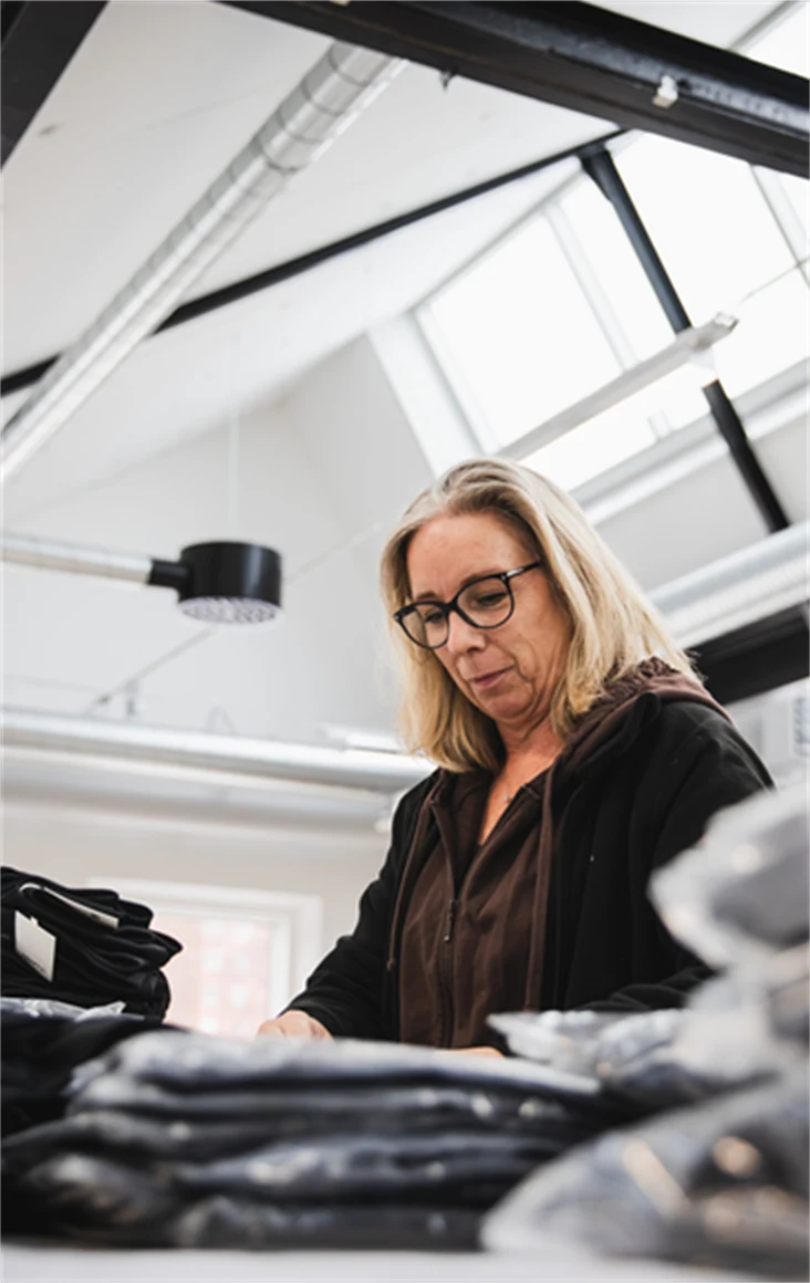 Foto på Linda Andersson, produktionschef på Brandtown.