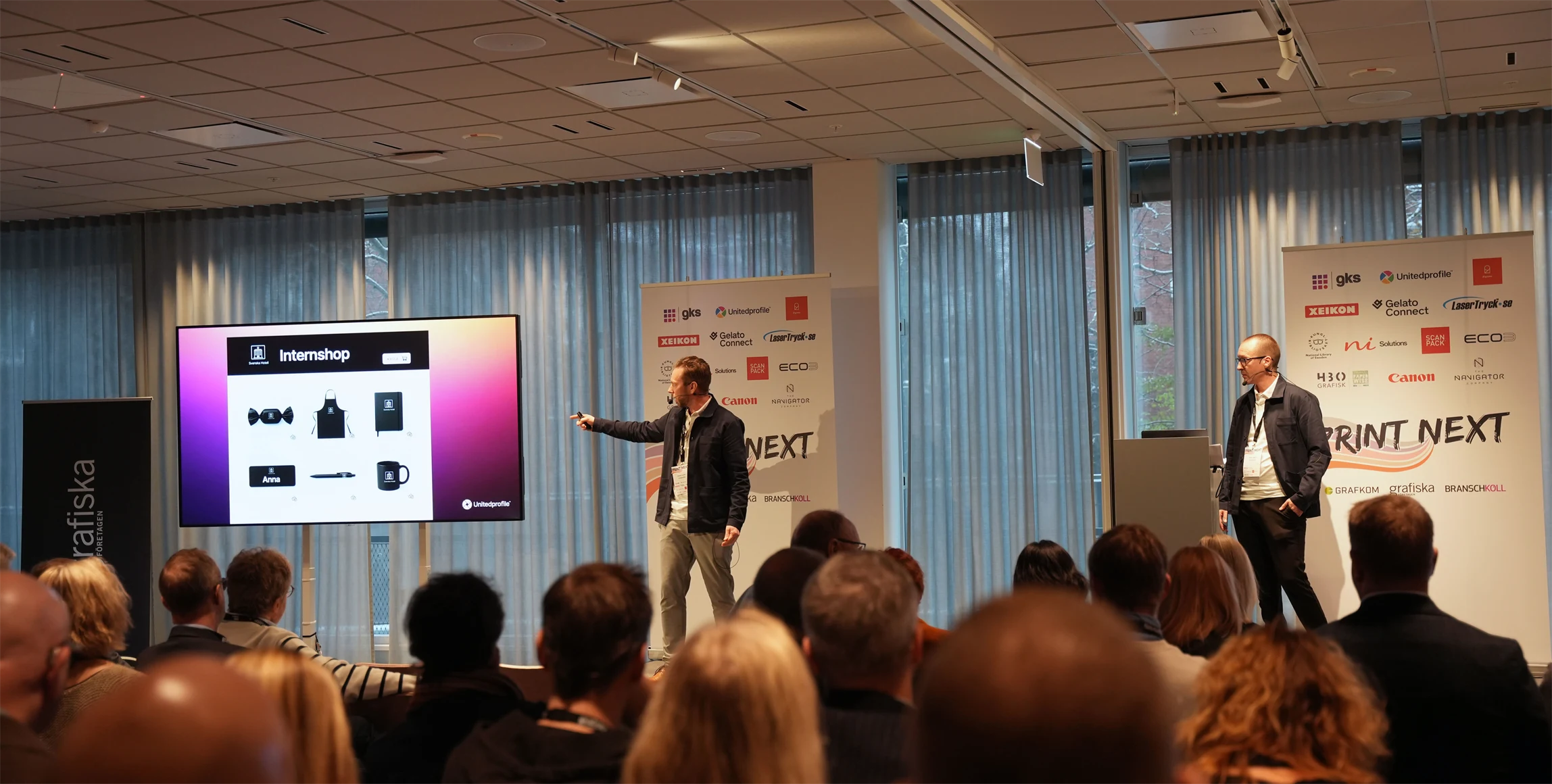 Bild på Samuel Landin, och Jesper Löfgren, Unitedprofile.