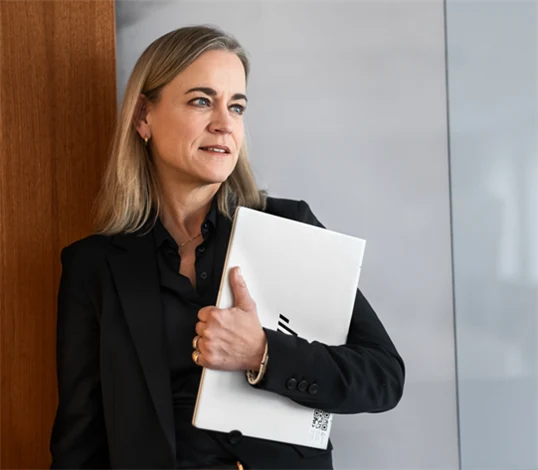 Bild på Eva Glückman, vd på Grafiska Företagen.
