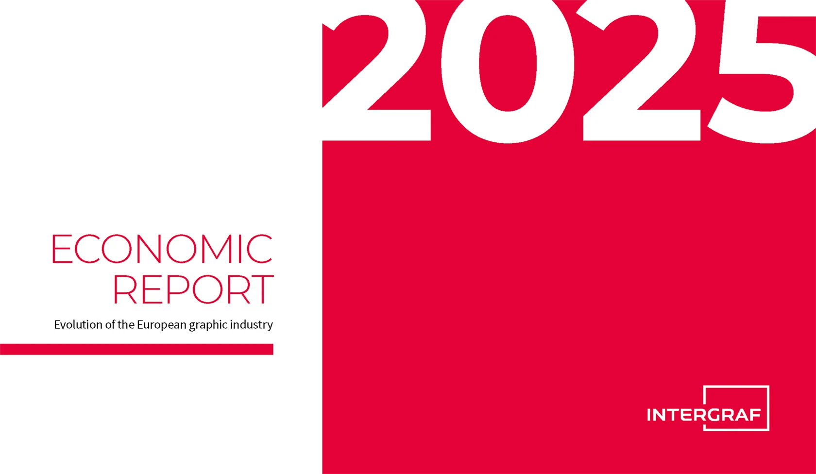Omslagsbild för rapporten: Economic report - Evolution of the European graphic industry från Intergraf