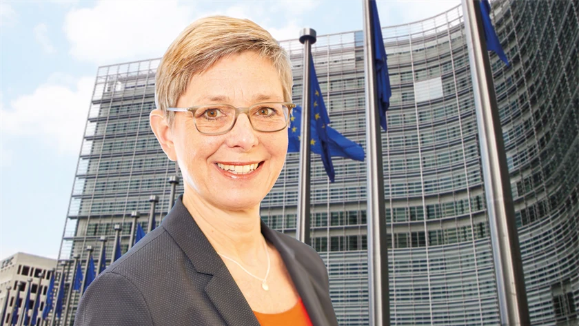 Bild på Beatrice Klose och EU-kommissionen.